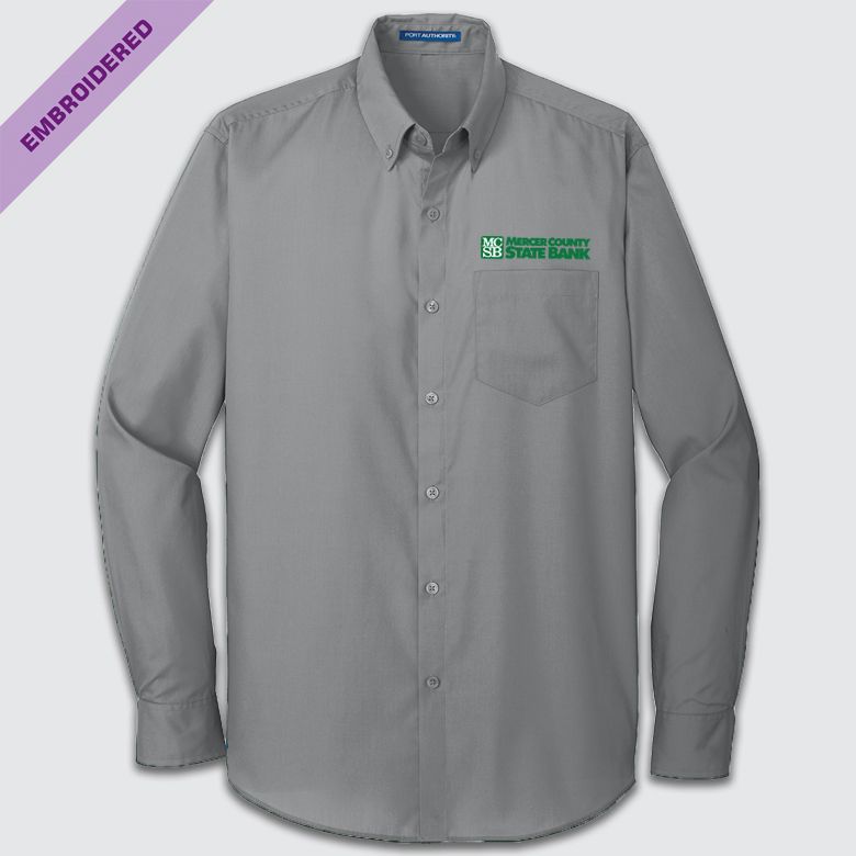 MCSB Long Sleeve Carefree Poplin Shirt