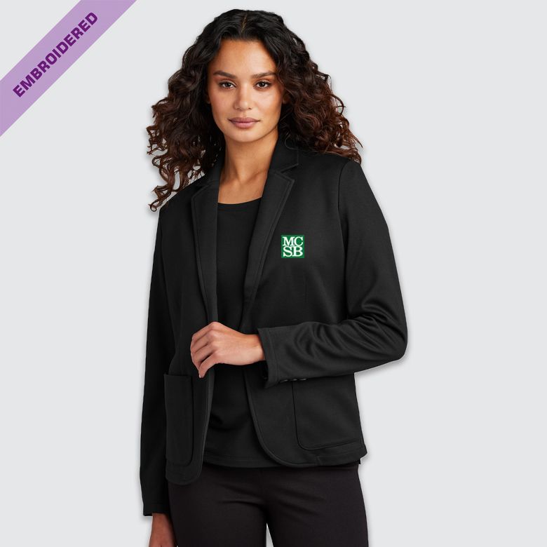 Women’s MCSB Embroidered Relaxed Knit Blazer