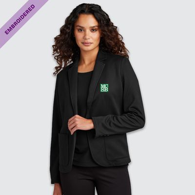 Women’s MCSB Embroidered Relaxed Knit Blazer