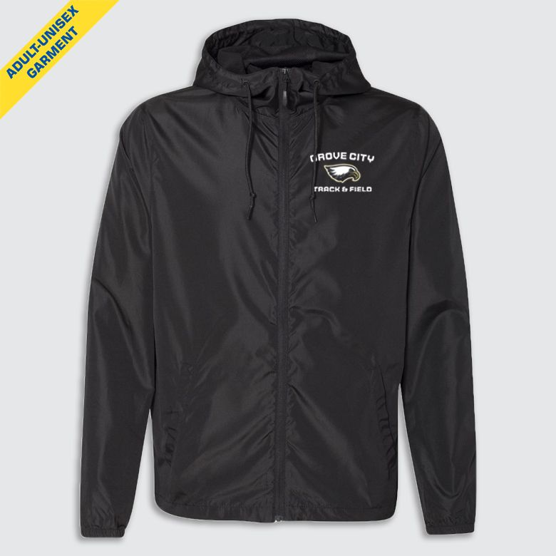 T&amp;F Lightweight Full-Zip Eagles Windbreaker