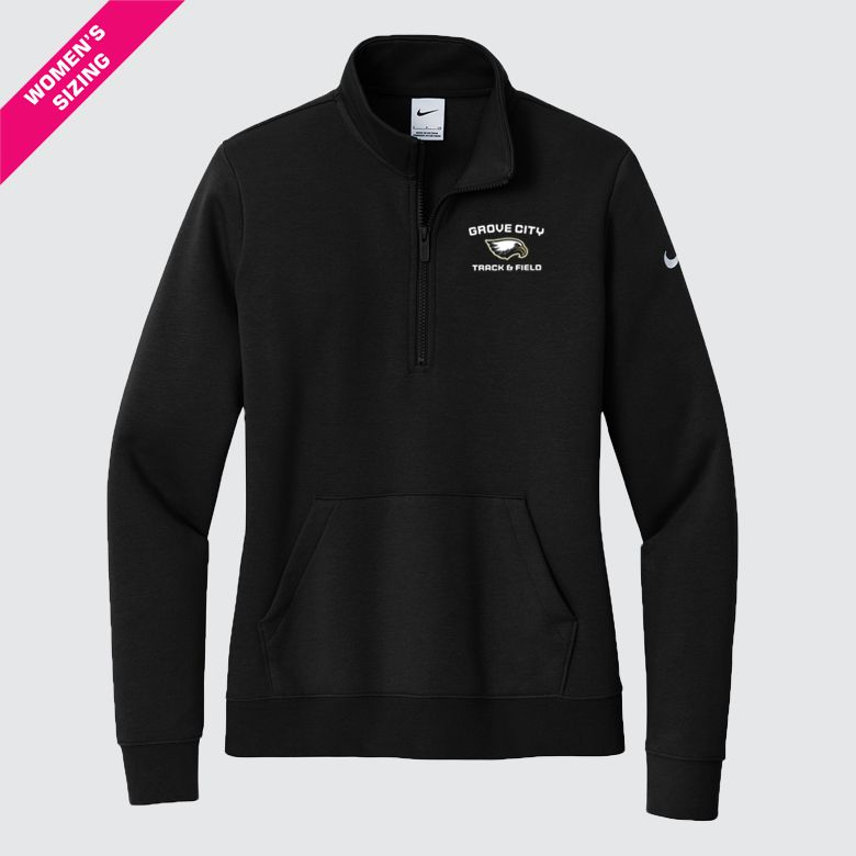 Women&#39;s GC Eagles T&amp;F Nike Club Fleece 1/2 Zip