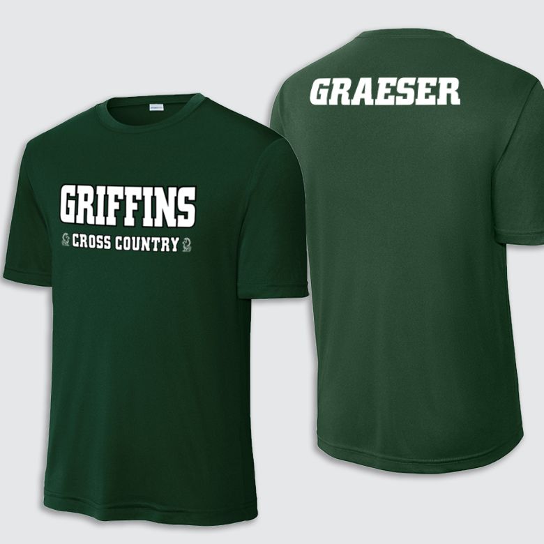 Griffins Cross Country Custom Sport-Tek Short-sleeve Tee