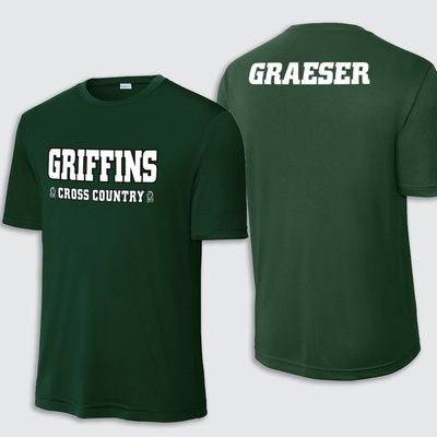 Griffins Cross Country Custom Sport-Tek Short-sleeve Tee