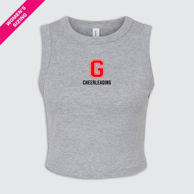 Lil' 'G' Cheerleading Micro Rib Muscle Crop Tank