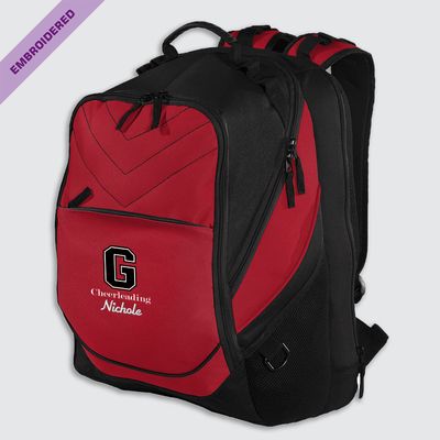Big 'G' EMB Cheerleading Custom Xcape Computer Backpack