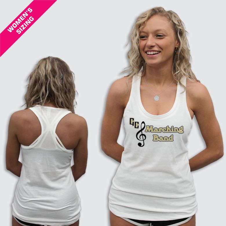 Treble Clef GCMB Ladies Racerback Tank