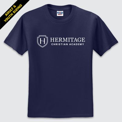 Navy HCA Short-Sleeve Tee (50/50 Cotton/Poly)
