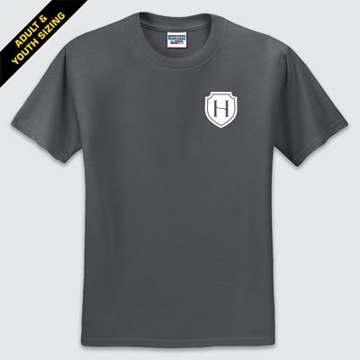 Charcoal HCA Short-Sleeve Tee (50/50 Cotton/Poly)