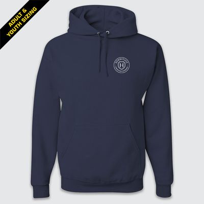 HCA Seal LC Navy NuBlend Hooded Sweatshirt
