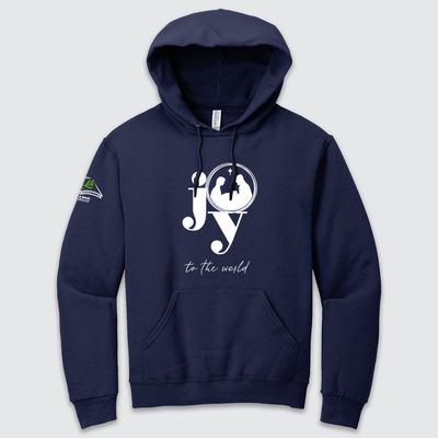 Joy to The World - T&amp;G Sleeve NuBlend Hooded Sweatshirt