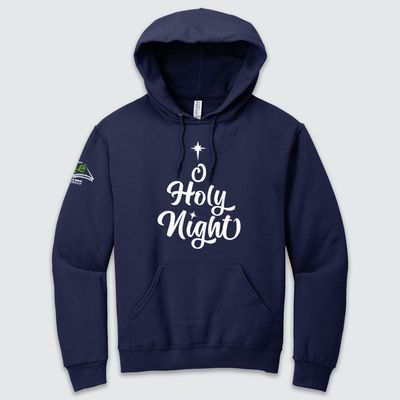 O Holy Night - T&amp;G Sleeve NuBlend Hooded Sweatshirt