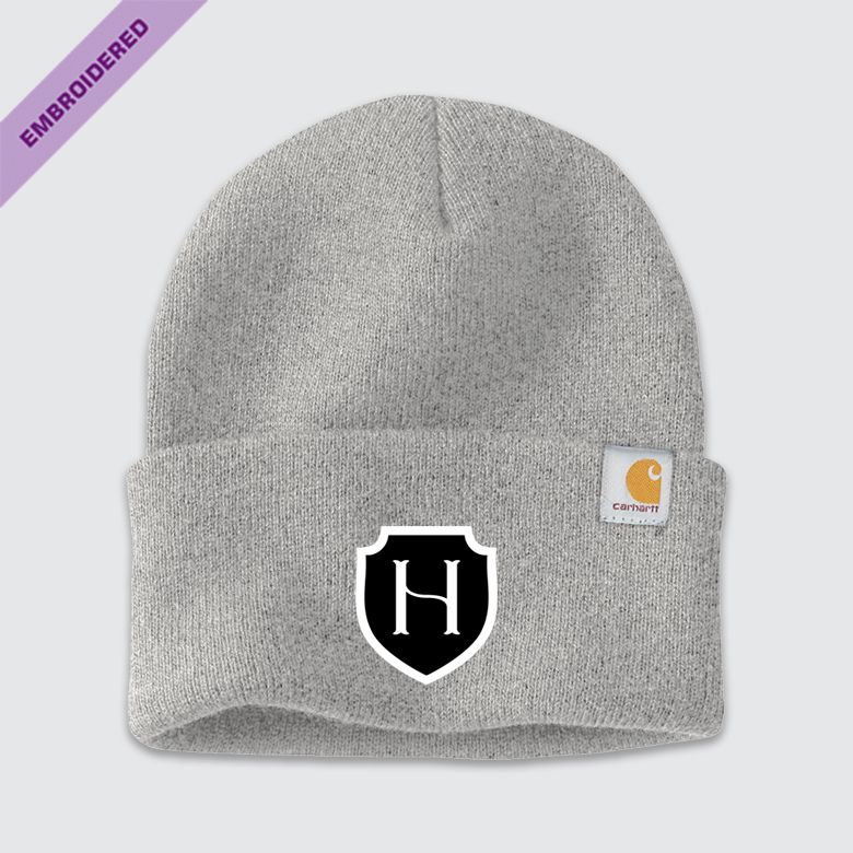 HCA Embroidered Carhartt Watch Cap, Color: Heather Grey