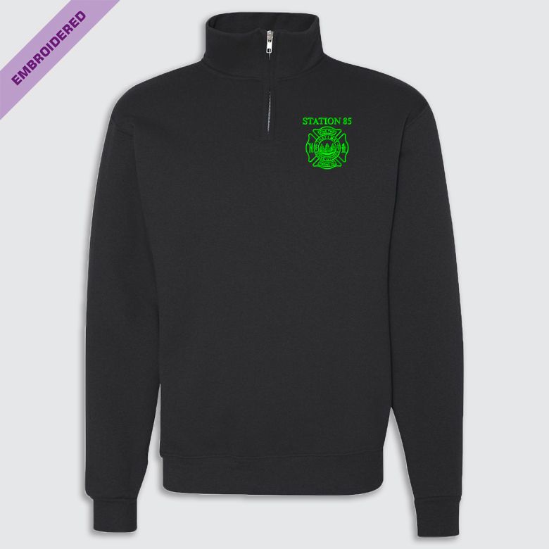 Station 85 EMB Jerzees Fleece QZ Pullover