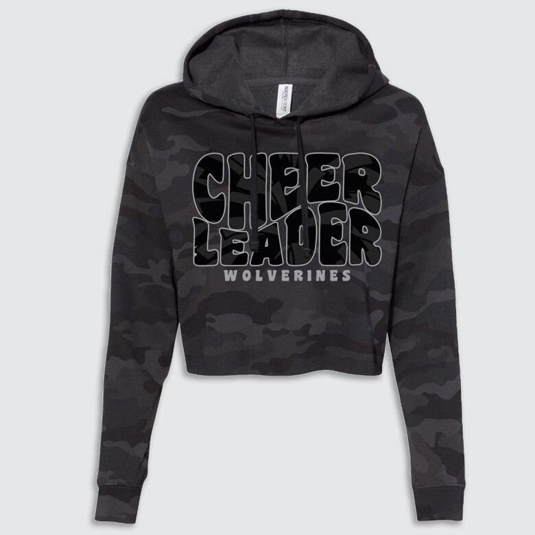 Wolverine Groovy Stealth Cheer Leader Ladies Crop Fleece