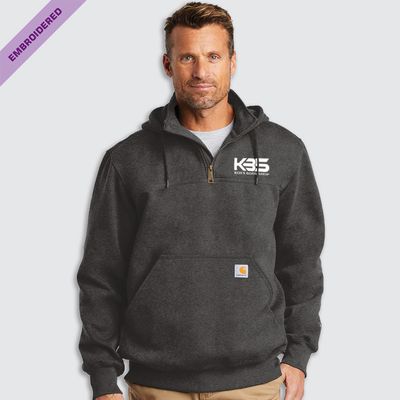 KBS EMB Carhartt Heavyweight Hooded Zip Mock Sweatshirt