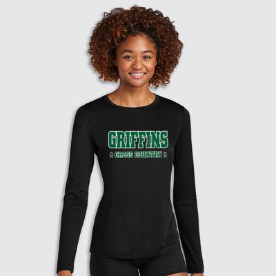 Griffins Cross Country Women's Sport-Tek Posi-UV Pro Long Sleeve Tee