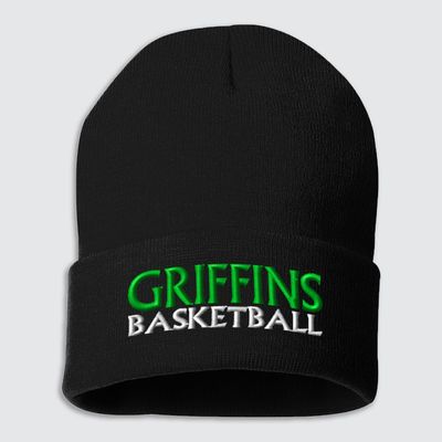Griffins BB-EMB 12" Fleece Lined Cuffed Beanie