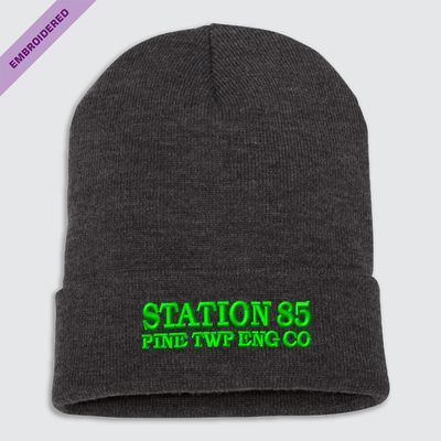 Station 85-PTEC EMB 8.5"  Roll-up Beanie