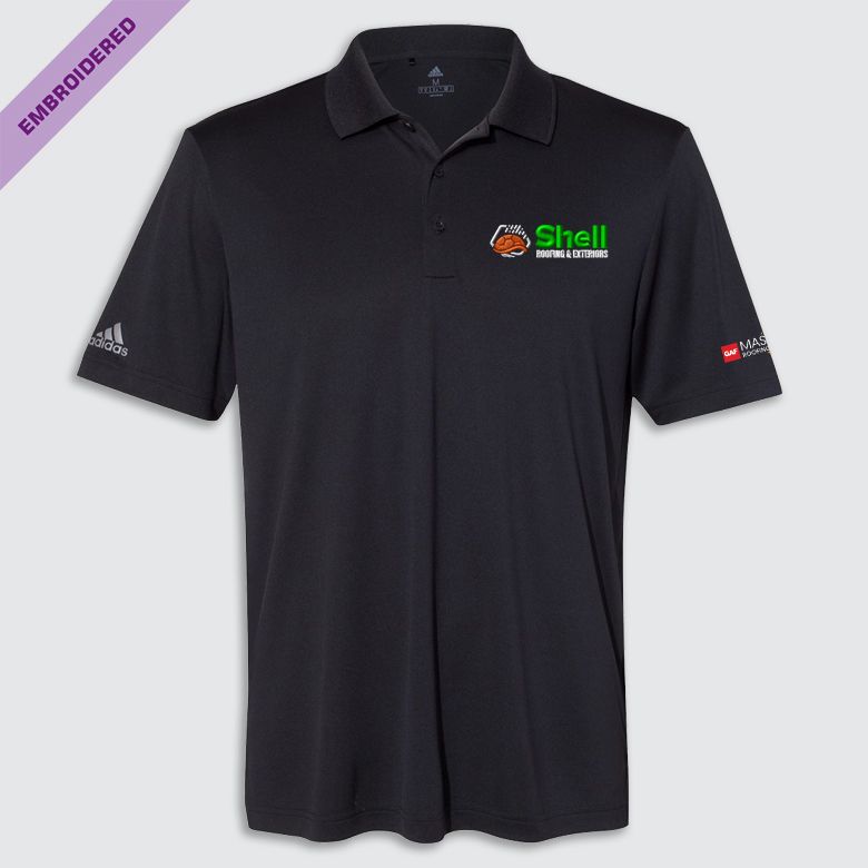 Shell R&amp;E+GAF Adidas Performance Polo