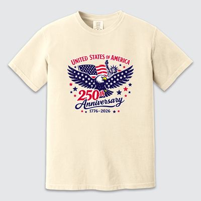 250th Eagle Comfort Colors Heavyweight Tee