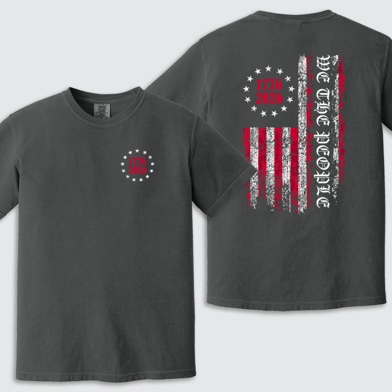 We The People - Graphite Comfort Colors Heavyweight Tee