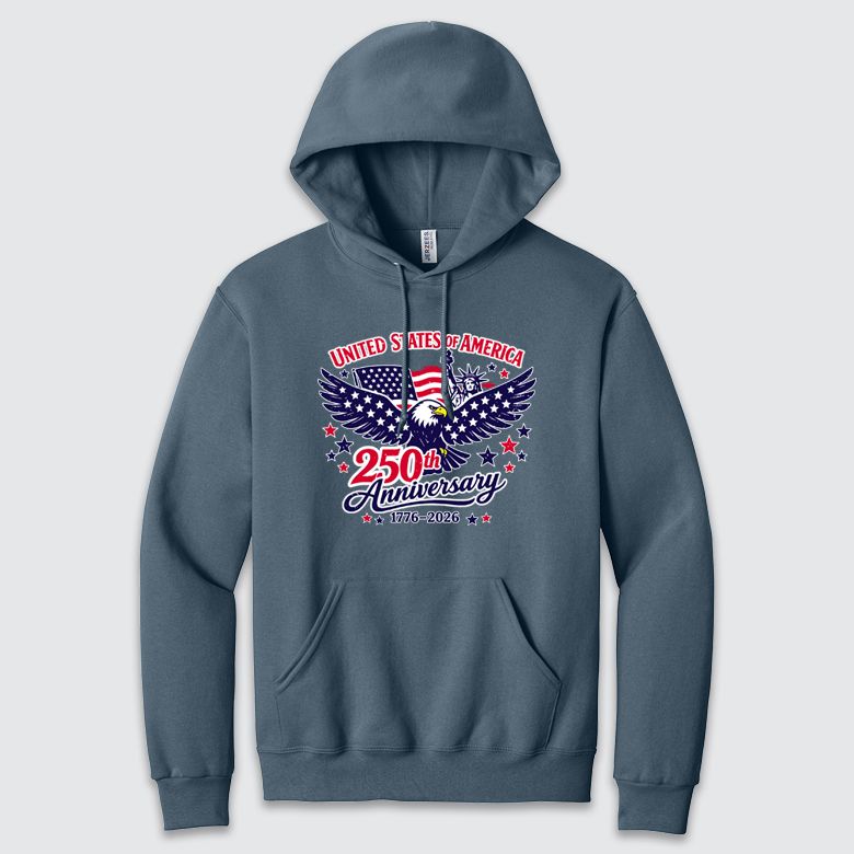 250th Eagle NuBlend Denim Hood