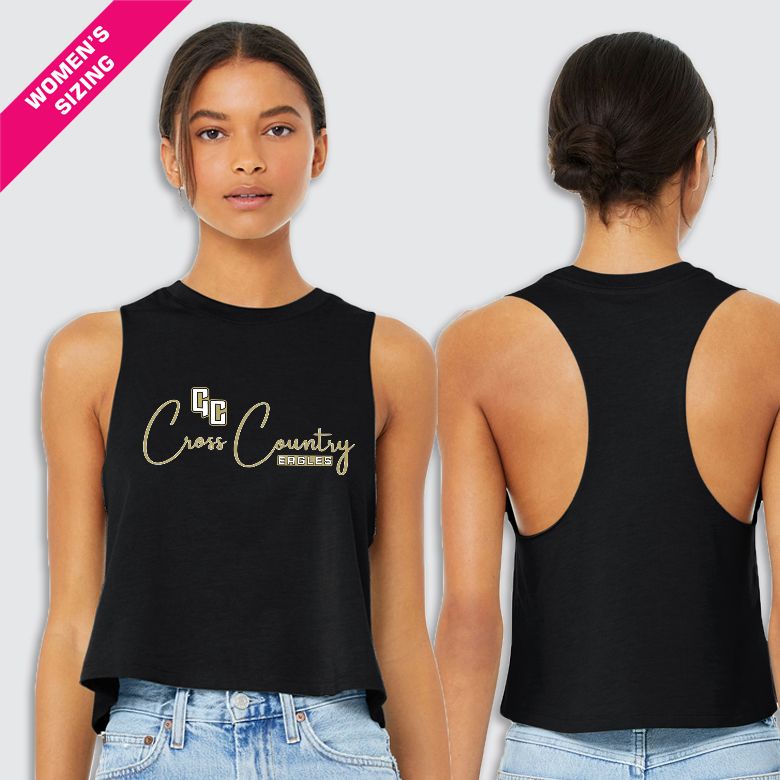 GC Cross Country Femme v.2 Bella Ldz Racerback Cropped Tank