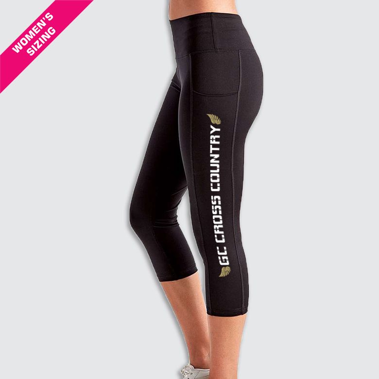 Winged GCCC Stencil TriDri Women's Performance Calf-Length Leggings