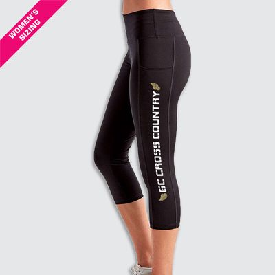 Winged GCCC Stencil TriDri Women's Performance Calf-Length Leggings