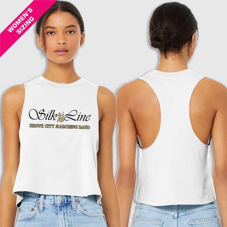 Silk Line-2R Bella Ldz Racerback Cropped Tank