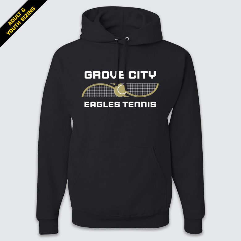 GC Eagles Tennis NuBlend Hooded Sweatshirt, Size: S