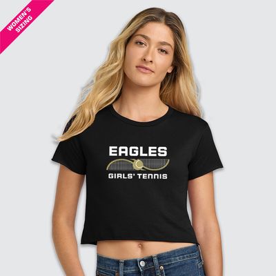 Eagles Girls' Tennis Next Level Apparel® Women’s Festival Cali Crop Tee