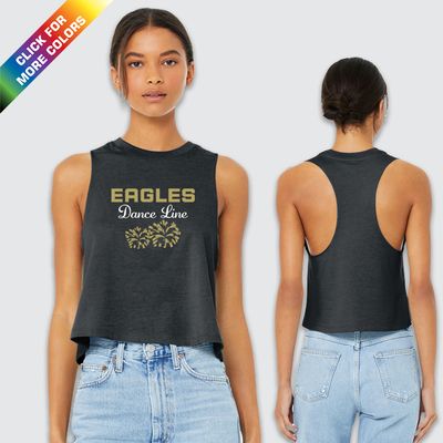 Dance Line-2R Bella Ldz Racerback Cropped Tank