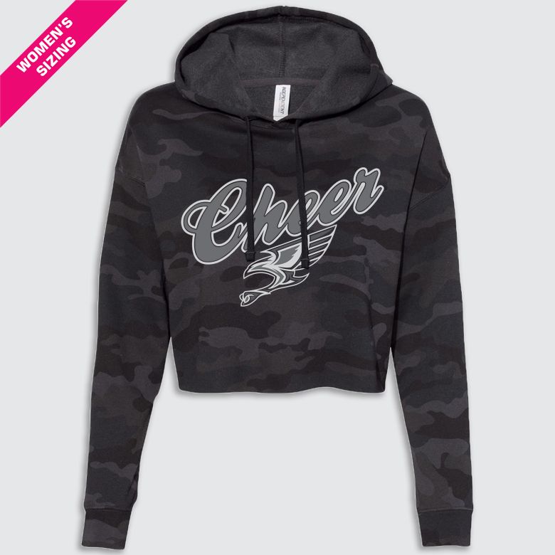 Stealth Cheer Ladies Crop Hoodie