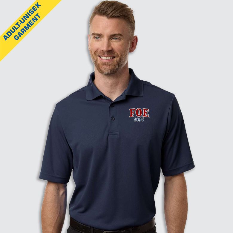 FOE 1895-EMB Men's Nova Performance Pique Polo