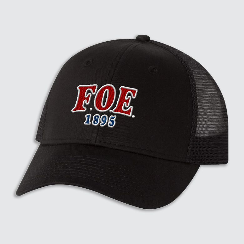 FOE 1895-EMB Mesh-back Twill Trucker Cap