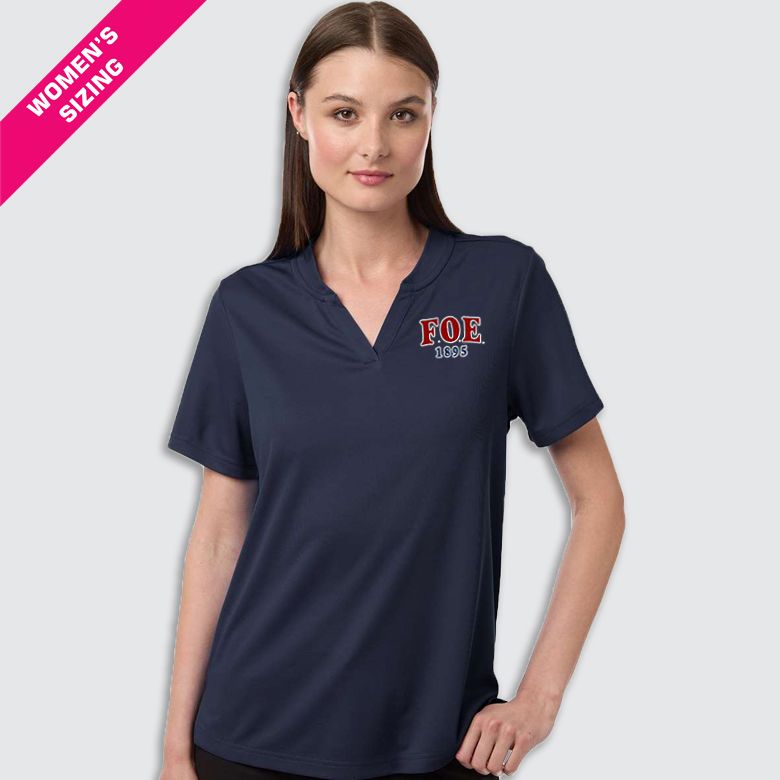 FOE 1895-EMB Women's Nova Performance Pique Polo