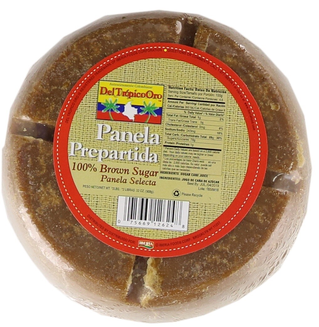 Fractioned Panela 32 oz Del Tropico Oro