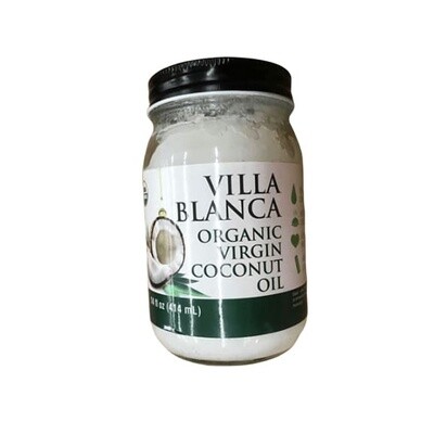 Organic Virgin Coconut Oil 14 oz Villa Blanca