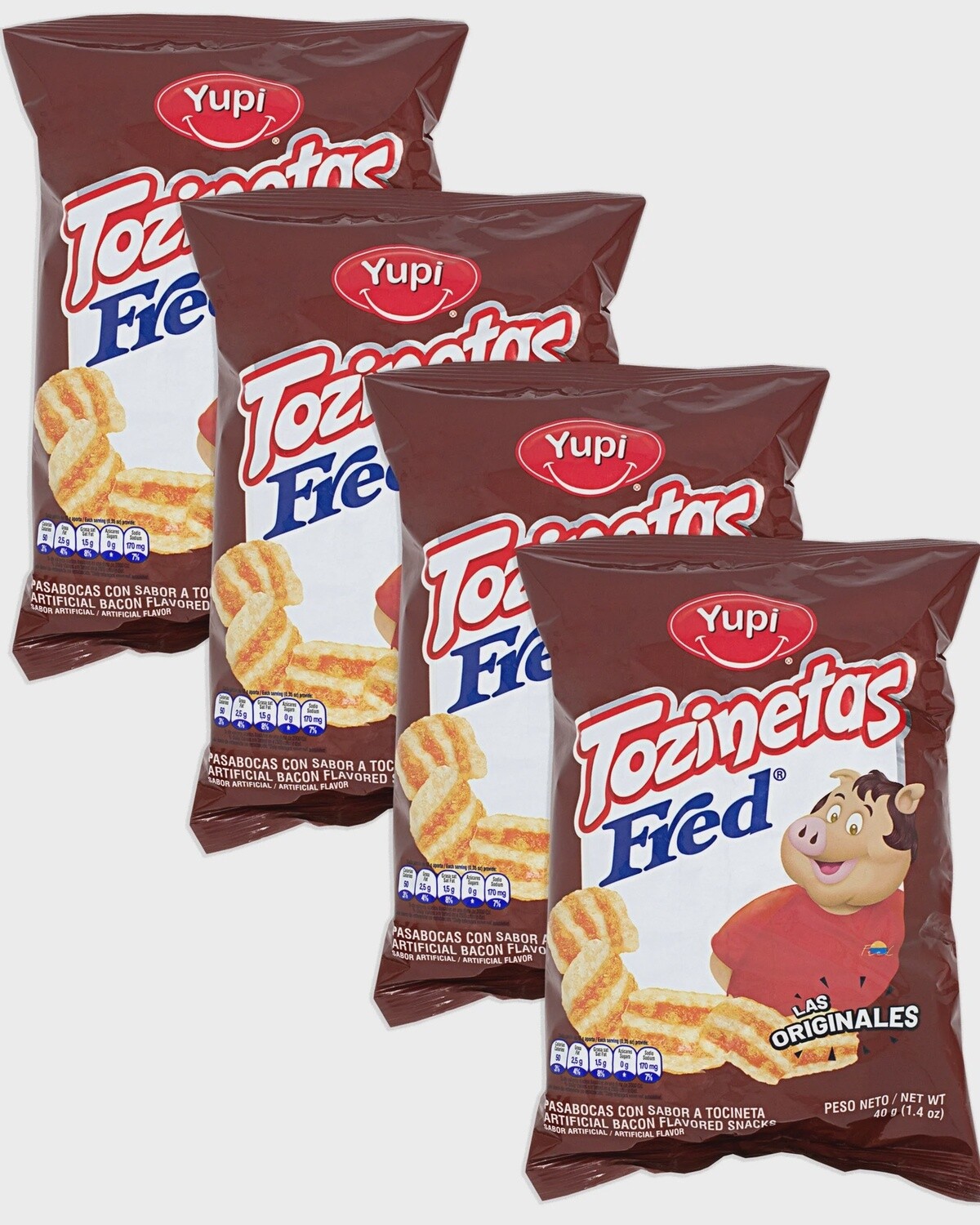 Tozinetas Fred 40g Yupi, Size: 8 Pack