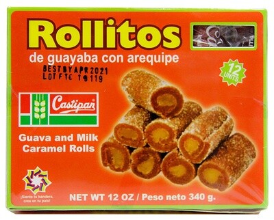 Rollitos de Guayaba con Arequipe 340g Castipan
