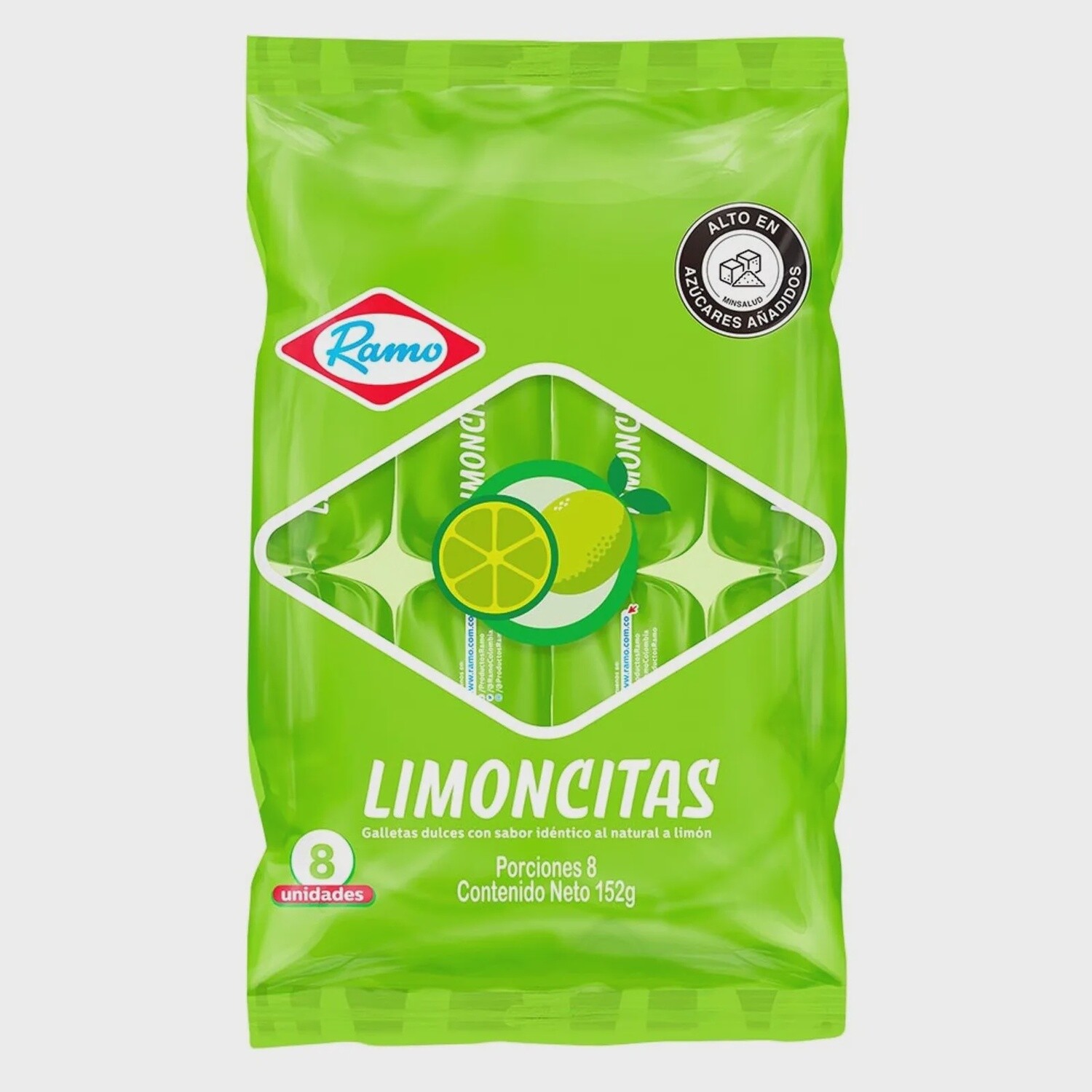 Limoncitas Galletas Dulces 8 Porciones 152g Ramo