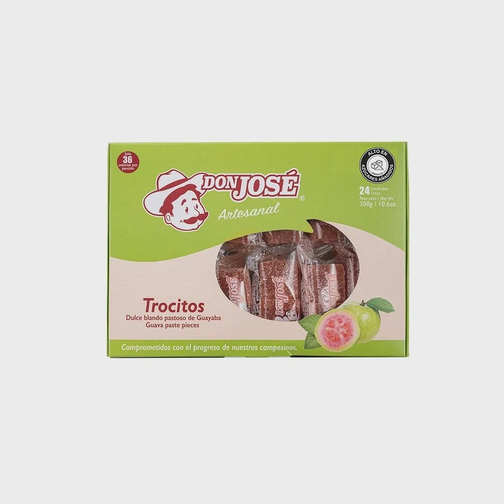 Trocitos de guayaba Don Jose 300g 24 unid