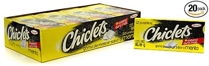 Chiclets Adams Extend Duramas Caja 20 unidades