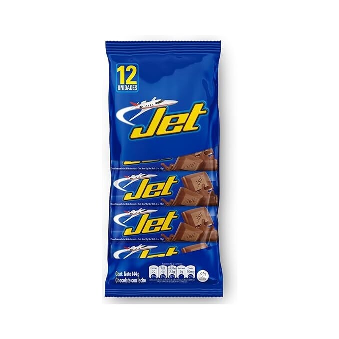Chocolatina CrujiJet 12 unidades