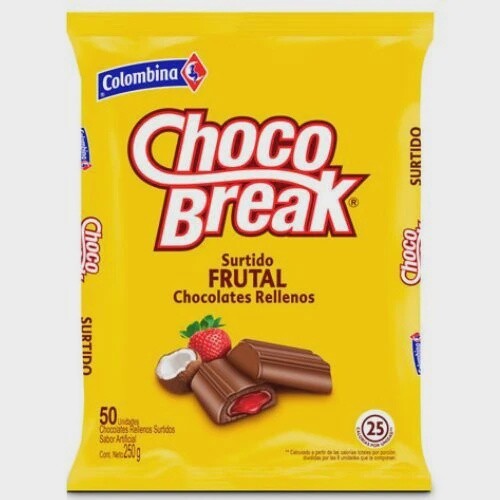 Choco Break 250 g Surtido Frutal 50 Pack