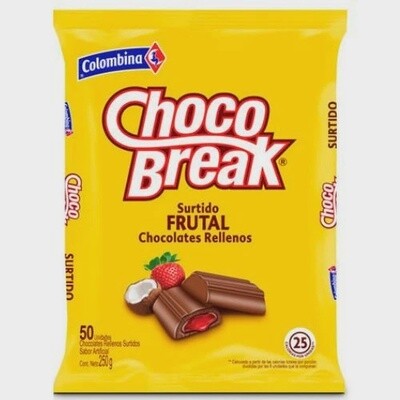 Choco Break 250 g Surtido Frutal 50 Pack
