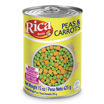 Peas &amp; Carrots 15oz Rica