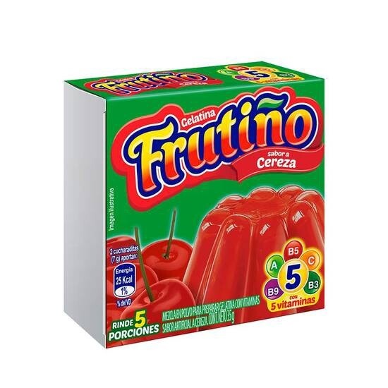 Gelatina Frutino 35g, Flavor: Fresa