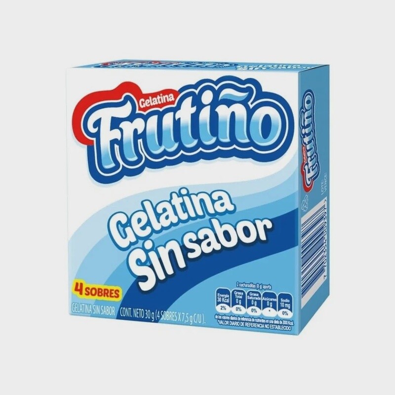 Gelatina Sin Sabor 15g Frutiño